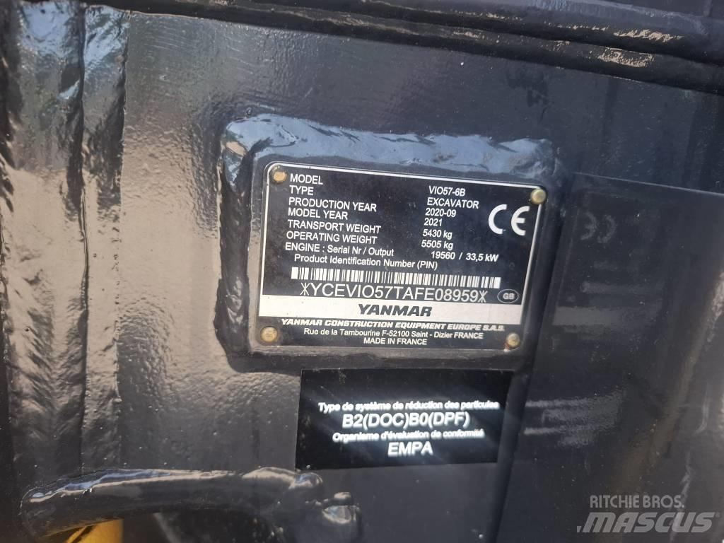 Yanmar vio 57-6B Minigraafmachines < 7t