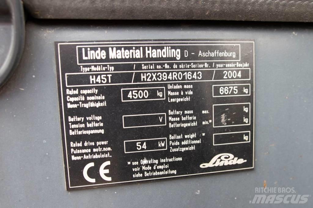 Linde H 45 T LPG heftrucks