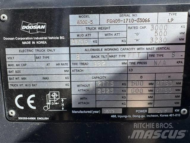 Doosan G 30 E-5 LPG heftrucks