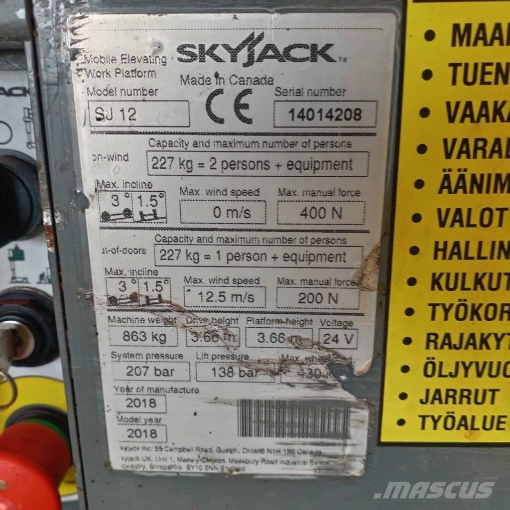 SkyJack SJ 12 Personenliften en invalideliften