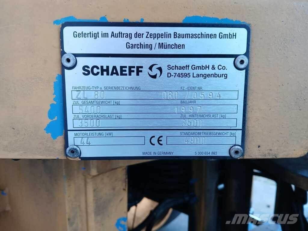 Schaeff ZL 80 Wielladers