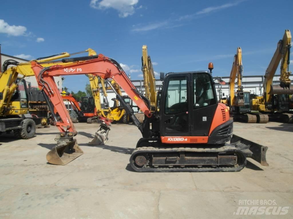 Kubota KX 080-4 Midigraafmachines 7t - 12t