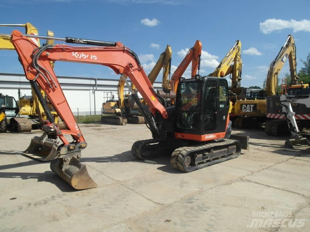 Kubota KX 080-4 Midigraafmachines 7t - 12t