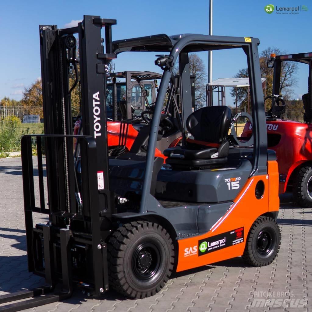 Toyota 8 FGF 15 LPG heftrucks