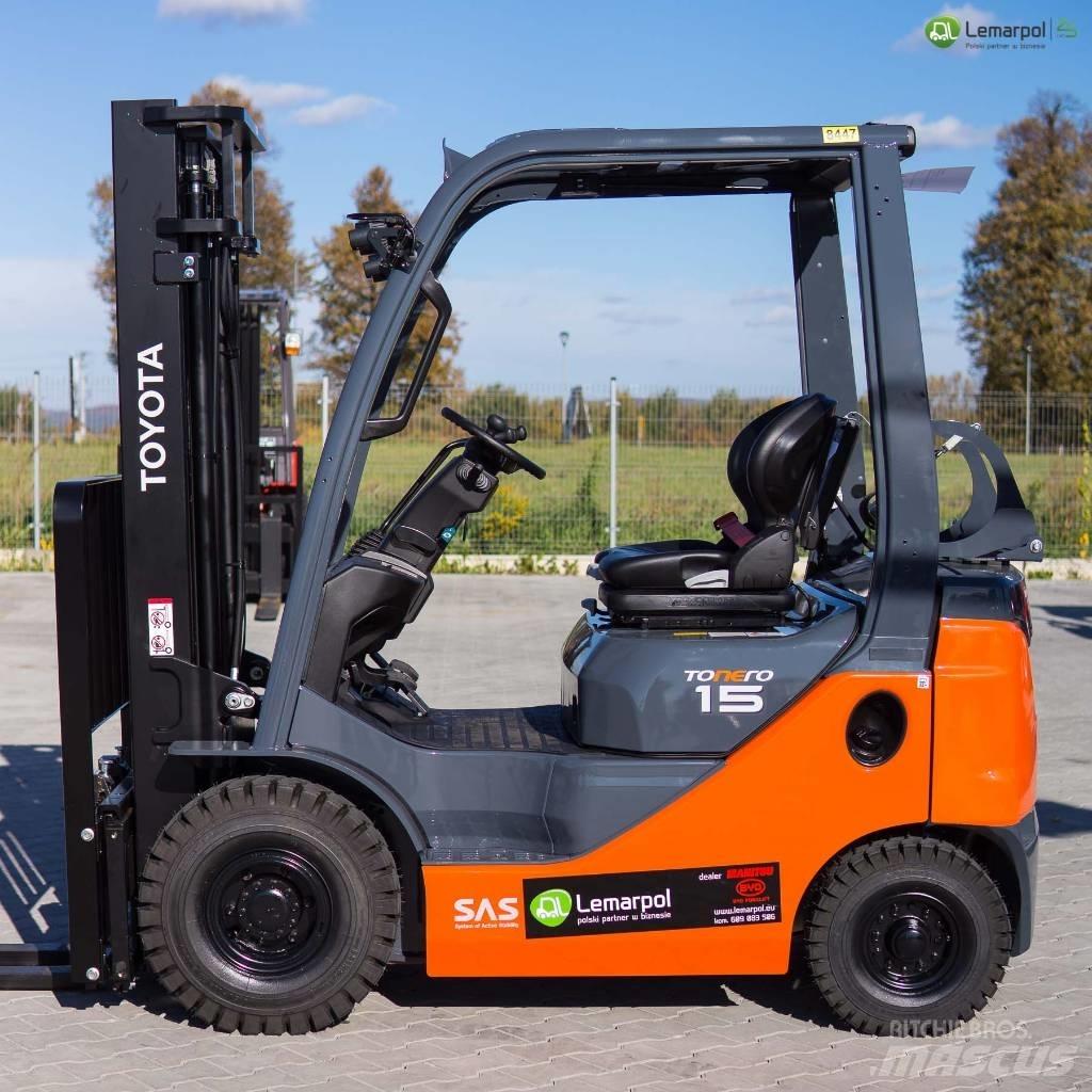 Toyota 8 FGF 15 LPG heftrucks