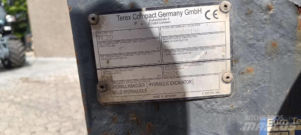 Terex TC 20 Minigraafmachines < 7t