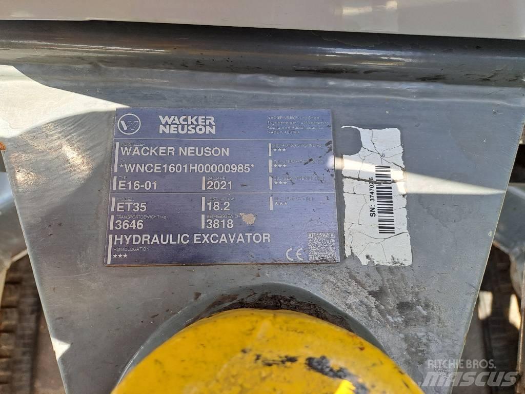 Wacker Neuson ET35 Rupsgraafmachines