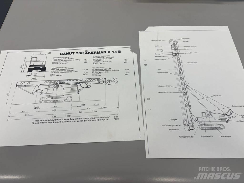 Åkerman Banut H14B Hydraulische Heihamers