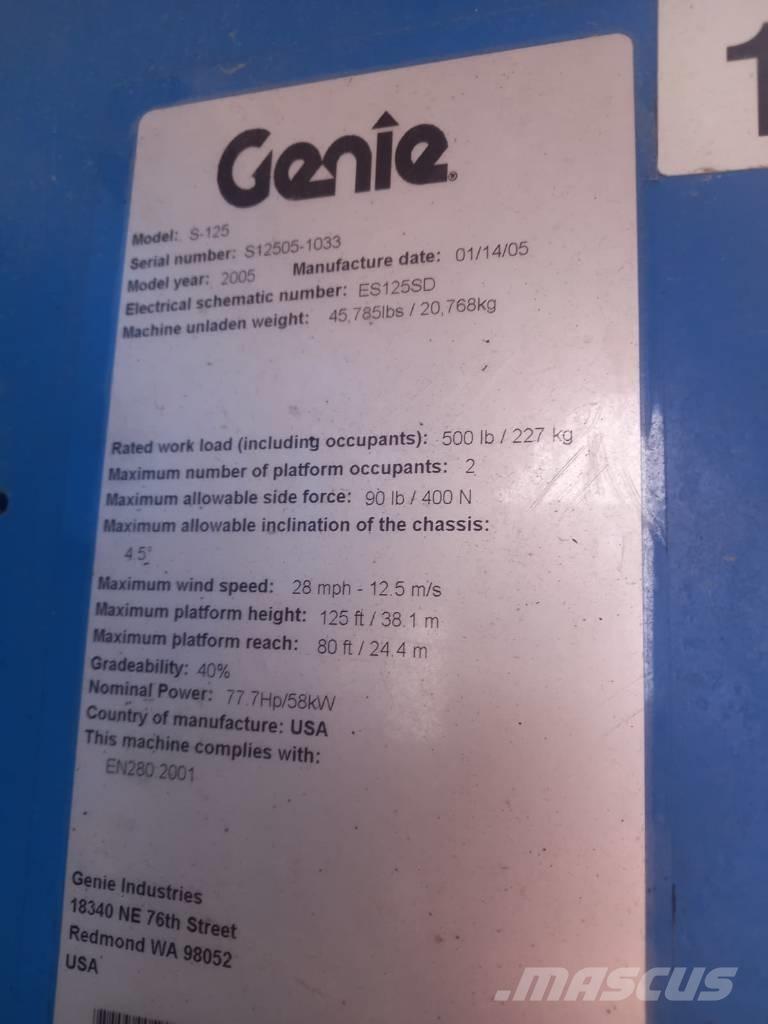 Genie S 125 Telescoophoogwerkers