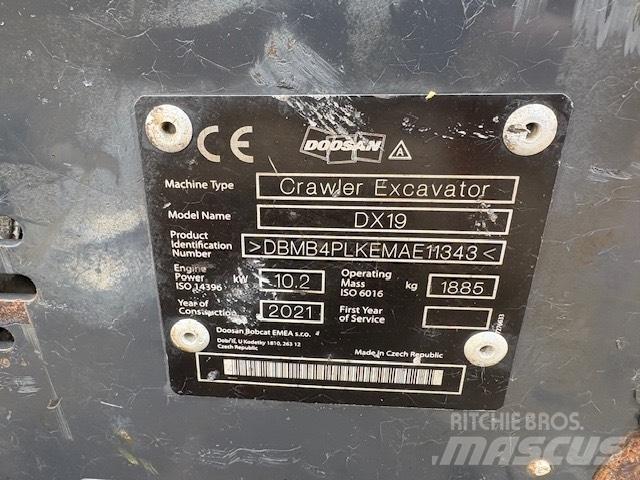 Doosan DX 19 Minigraafmachines < 7t