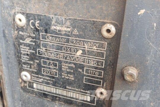 Develon DX 10 Z Minigraafmachines < 7t