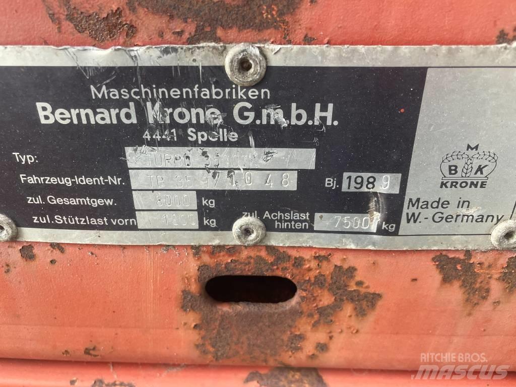 Krone Turbo 3500 Opraapwagens