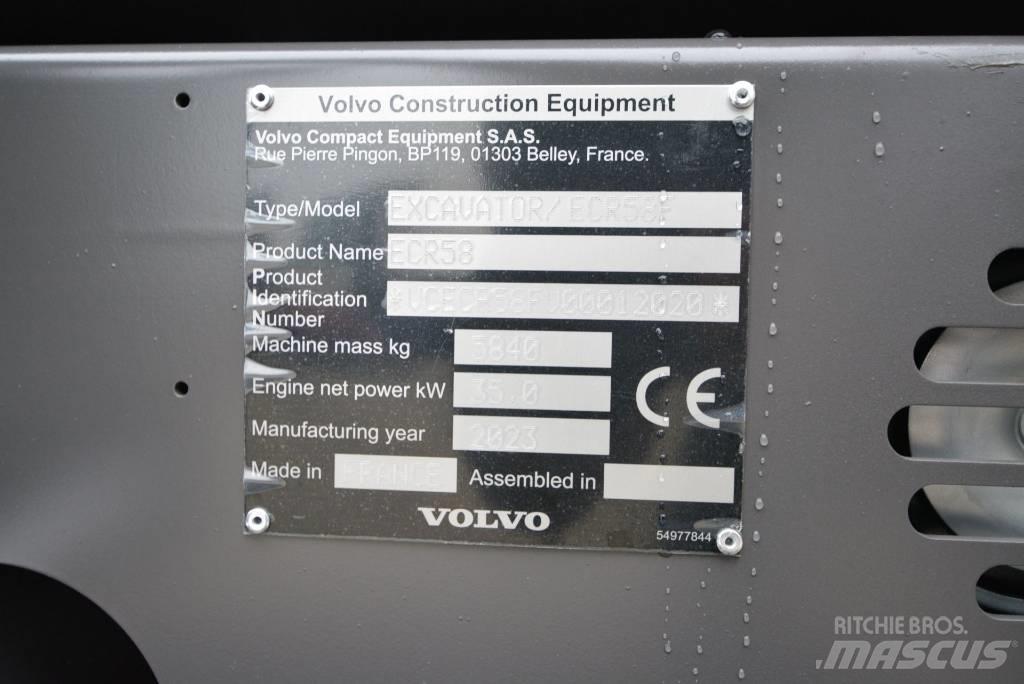Volvo ECR 58 F Minigraafmachines < 7t