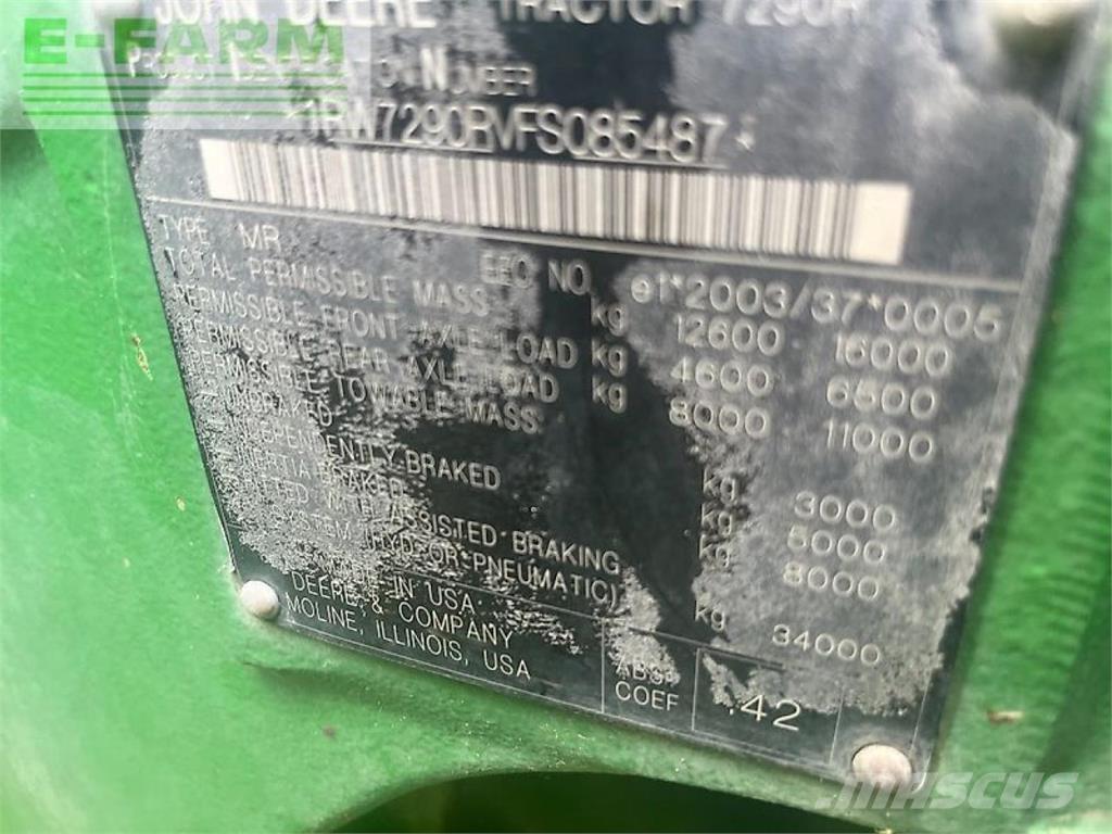 John Deere 7290r Tractoren
