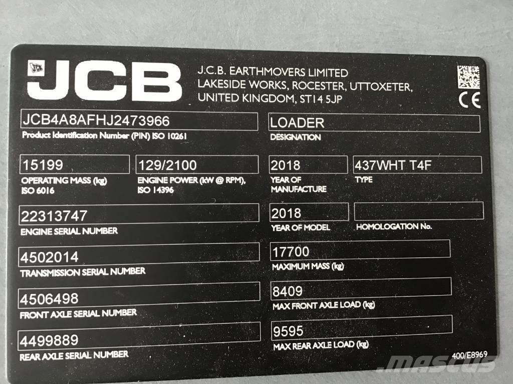 JCB 437 WHT Wielladers
