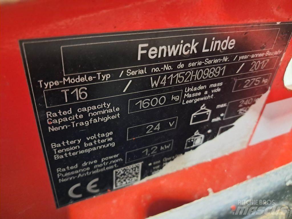 Linde T16 Electro-pallettrucks