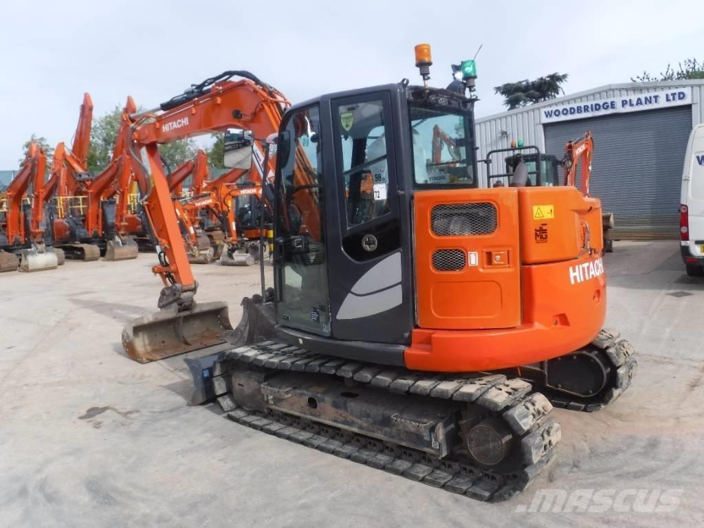 Hitachi ZX 85 US B-6 Midigraafmachines 7t - 12t