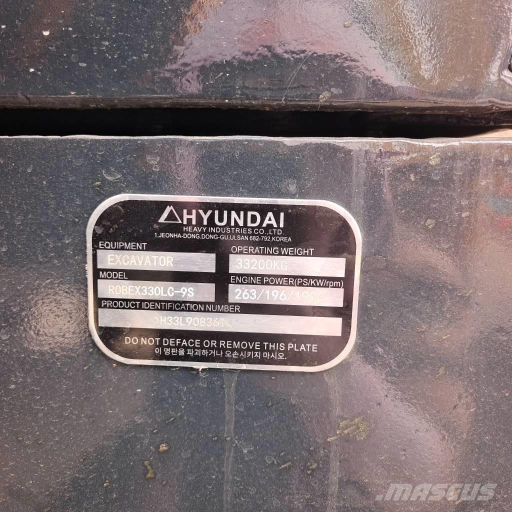 Hyundai 330LC-9T Rupsgraafmachines