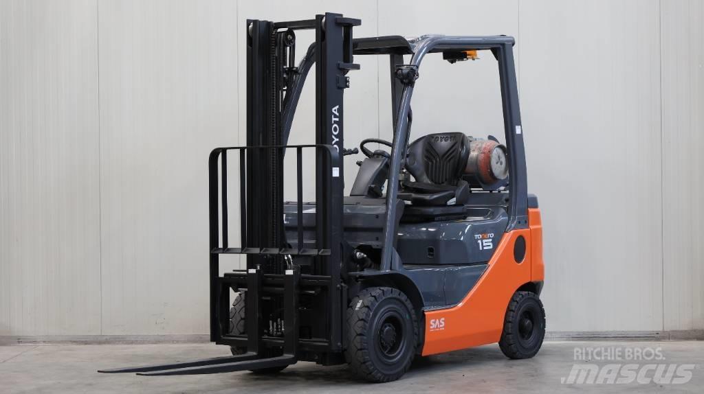 Toyota 8 FGF 15 LPG heftrucks
