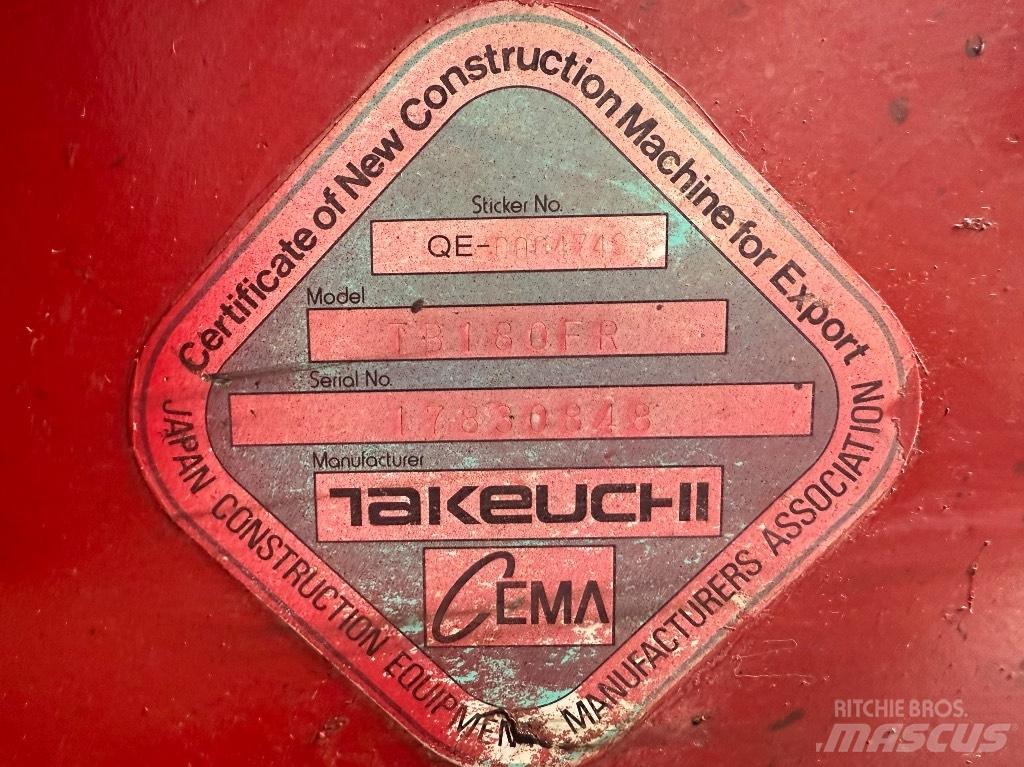 Takeuchi TB 180 FR Midigraafmachines 7t - 12t