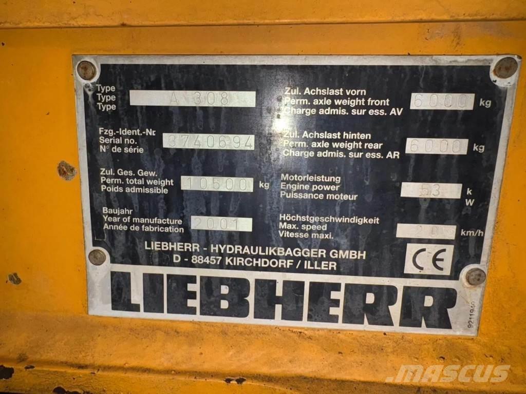 Liebherr A308 Wielgraafmachines