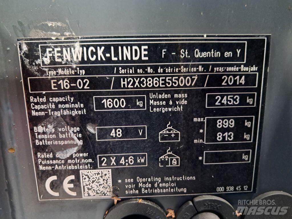 Linde E16-02 Elektrische heftrucks