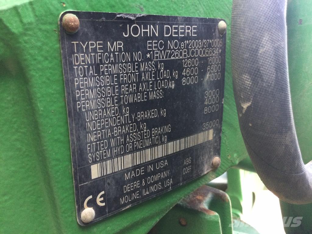 John Deere 7260R Tractoren