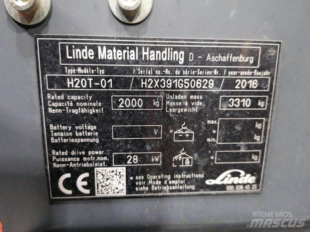 Linde H20T-01 LPG heftrucks