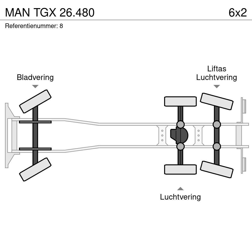 MAN TGX 26.480 Chassis met cabine