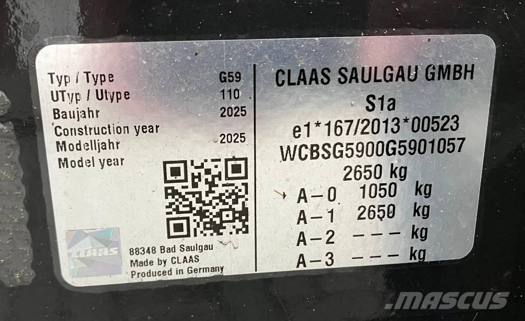 CLAAS Volto 1500 T Schudders