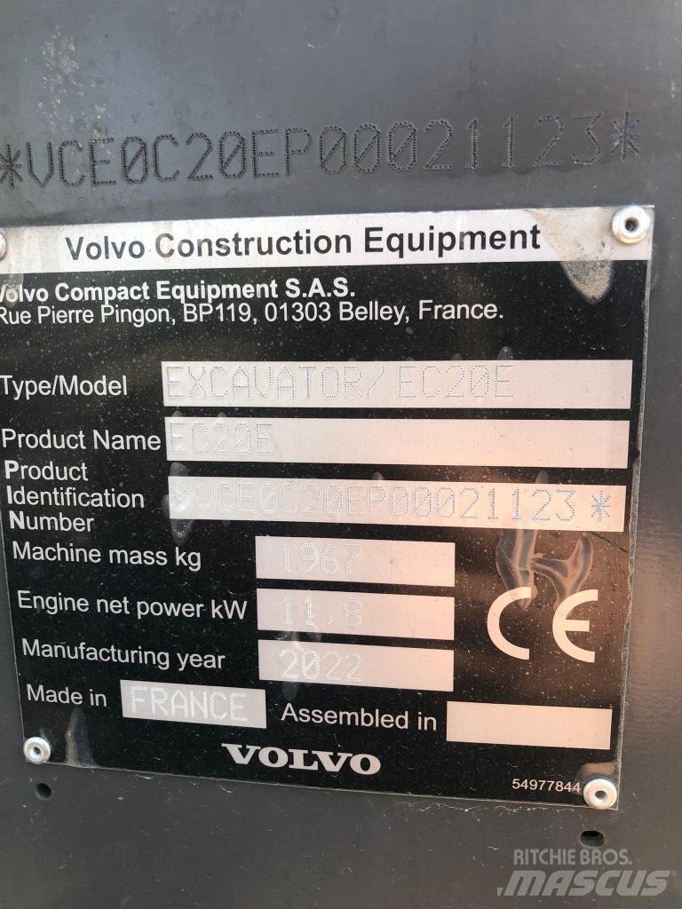 Volvo EC 20 E Minigraafmachines < 7t