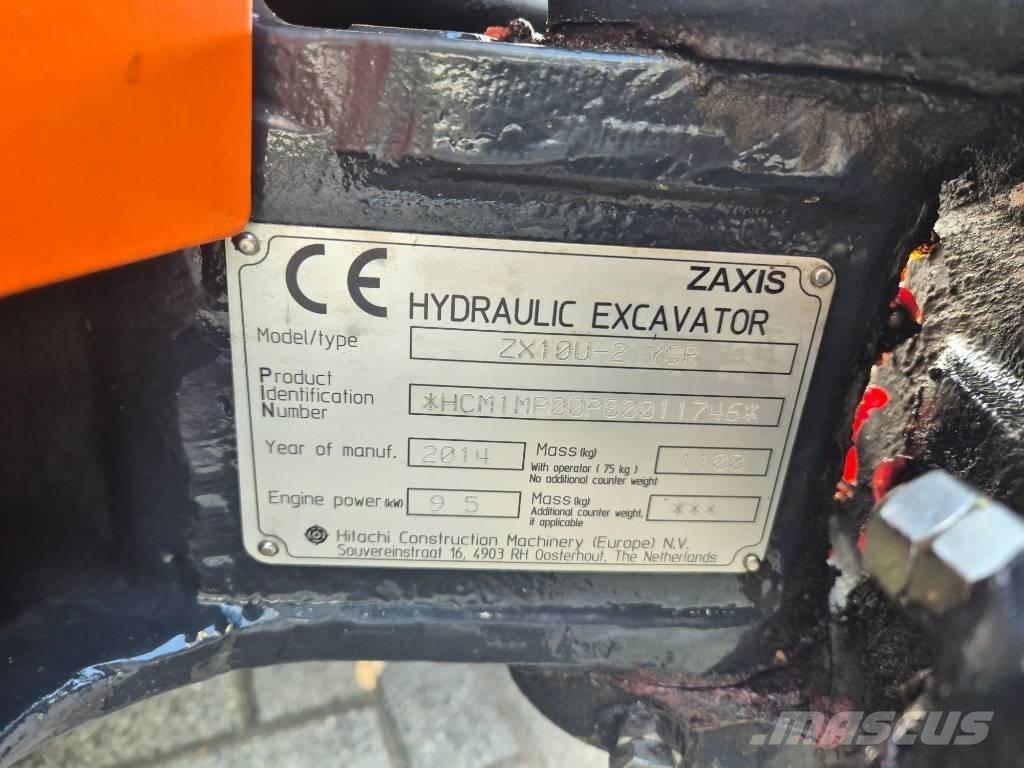 Hitachi ZX 10 U-2 Minigraafmachines < 7t