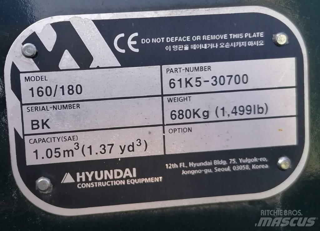 Hyundai 1.05m3_HX180 Bakken