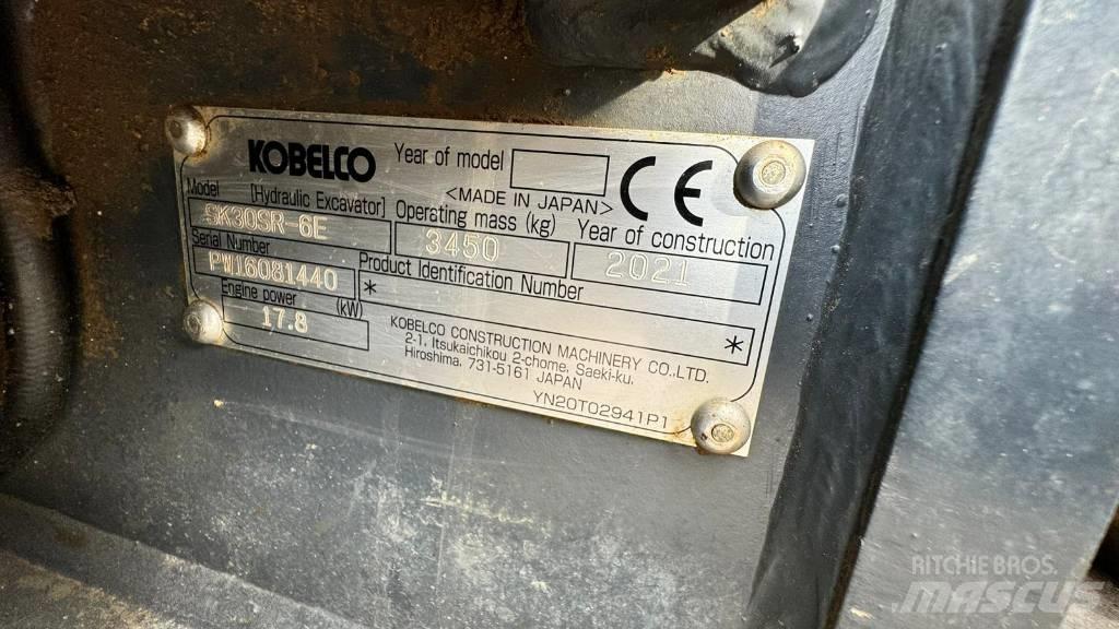 Kobelco SK 30 SR-6E Minigraafmachines < 7t