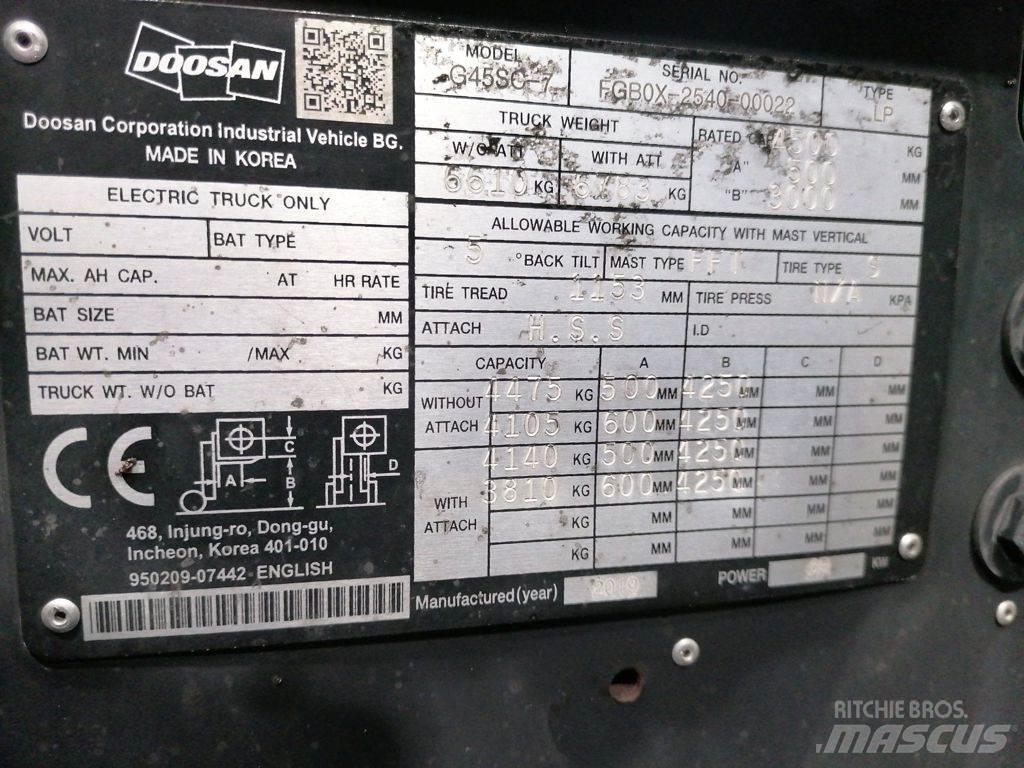 Doosan G45SC-7 LPG heftrucks