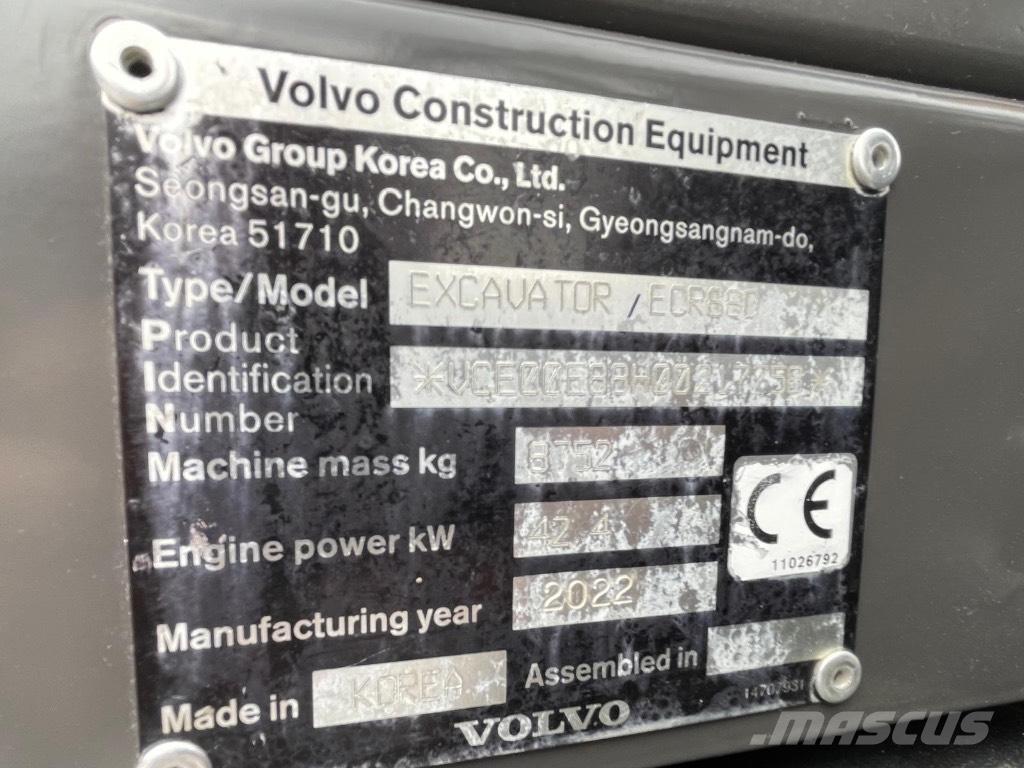 Volvo ECR88D Midigraafmachines 7t - 12t