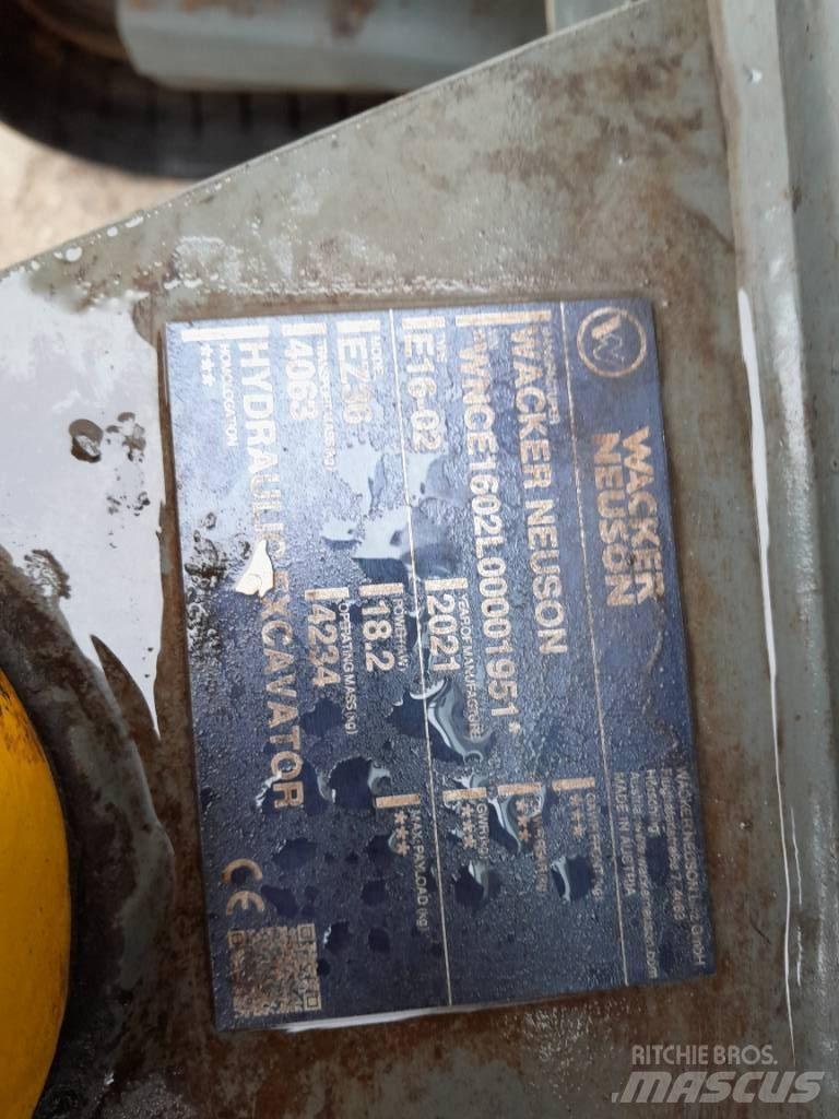 Wacker Neuson EZ 36 Rupsgraafmachines