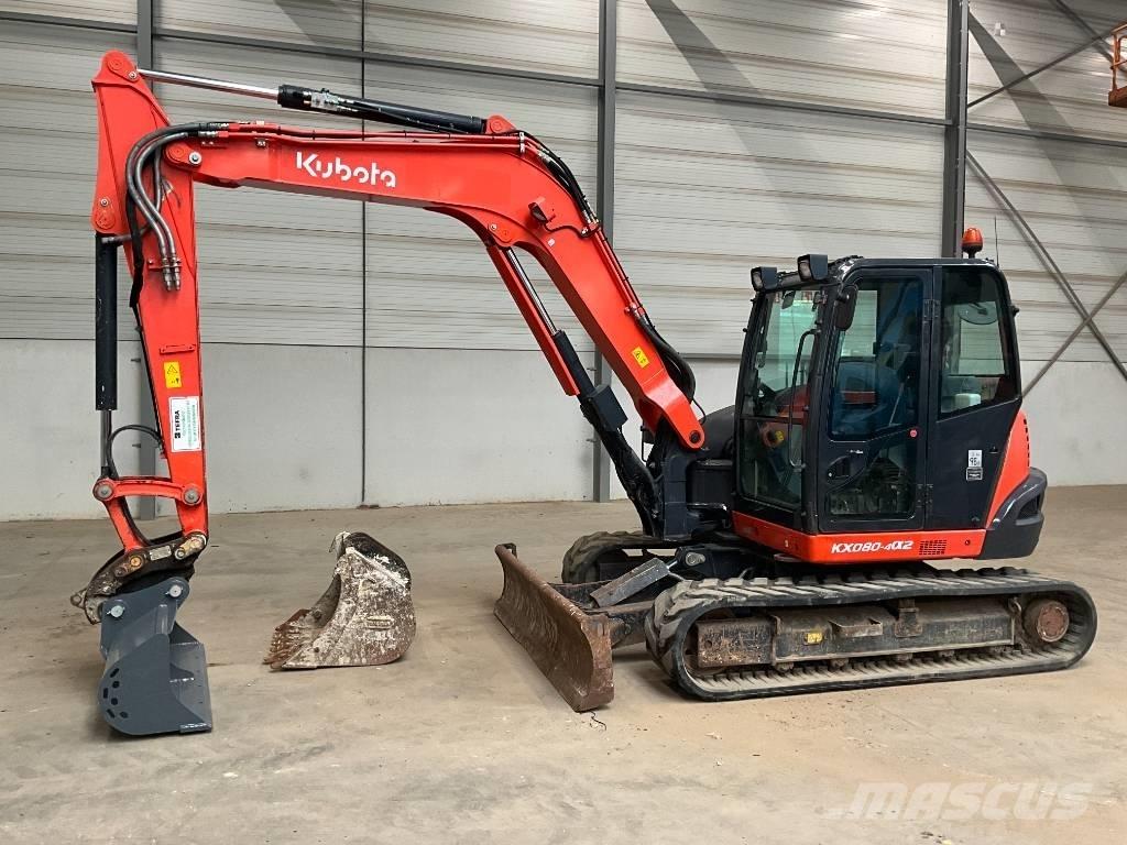 Kubota KX 080-4 A 2 Midigraafmachines 7t - 12t
