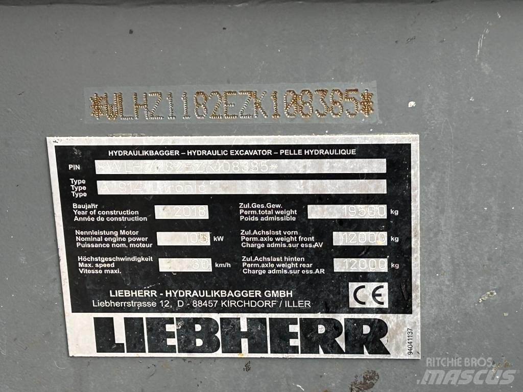 Liebherr A914 / LH18M Laden en Lossen - overige