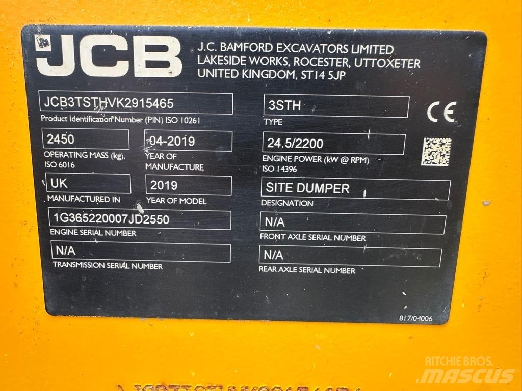 JCB 3STH SWIVEL Mini Dumpers