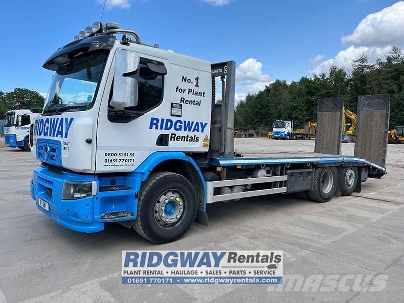 Renault C 320 Vrachtwagen met vlakke laadvloer en lier