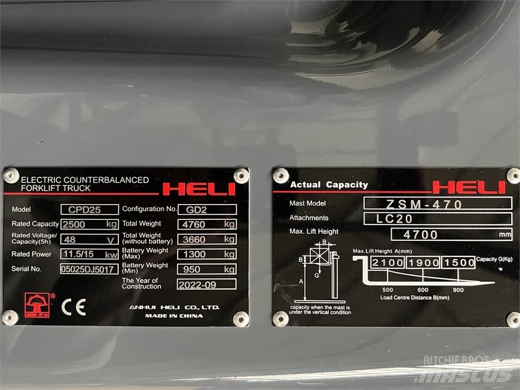 Heli CPD25 GD2 / NEU Elektrische heftrucks