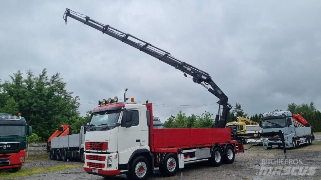 Volvo FH 460 8 x 4 Vlakke laadvloer met kraan