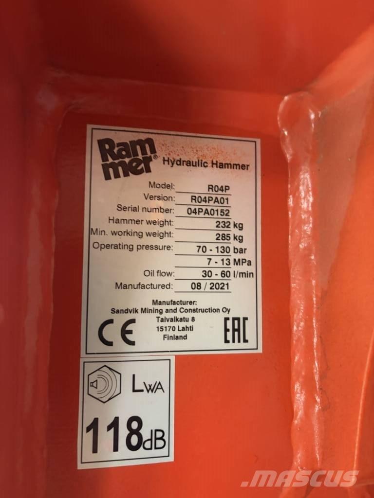 Rammer R04P Hamers en brekers