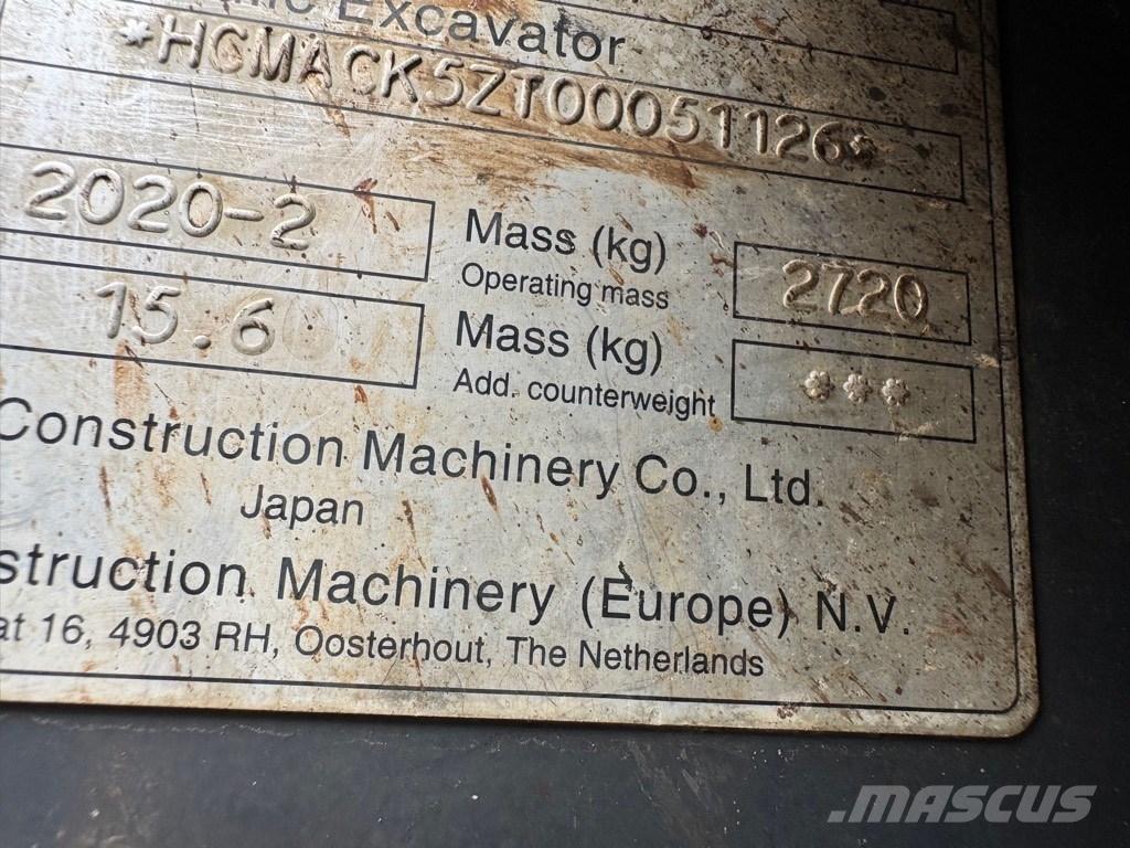 Hitachi ZX 26 U-6 CR Minigraafmachines < 7t
