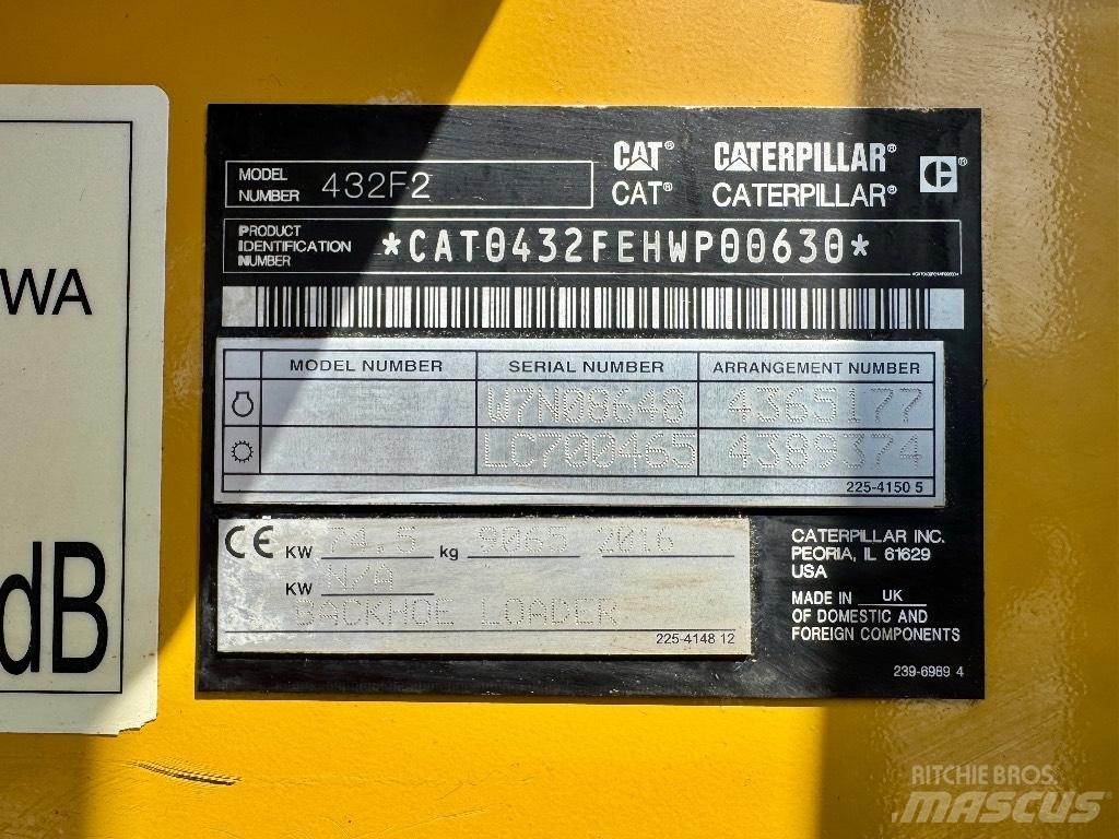 CAT 432F2 Graaf-laadcombinaties