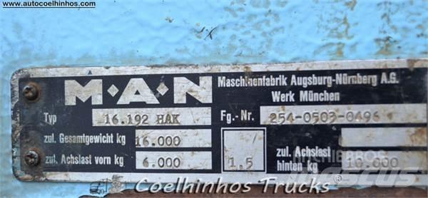 MAN 16.192 HAK Platte bakwagens