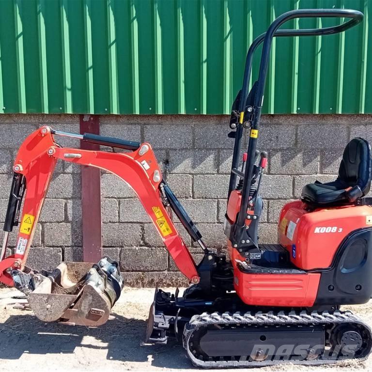 Kubota K 008-3 Minigraafmachines < 7t