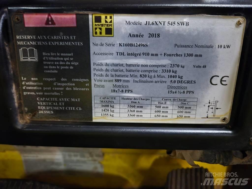 Hyster J 1.6 XNT Elektrische heftrucks