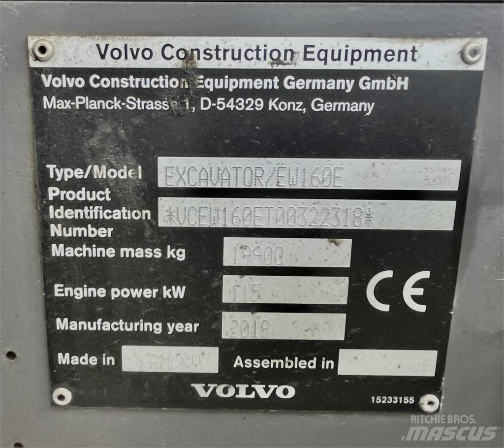 Volvo EW 160 E Wielgraafmachines